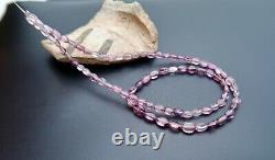 Rare All New Gemmy Natural Shining Rare Purple Pink Lavender Spinel Bead Strand