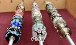 Rare Amazing Premium Trollbeads Glass Beads Lot HTF! Glitter