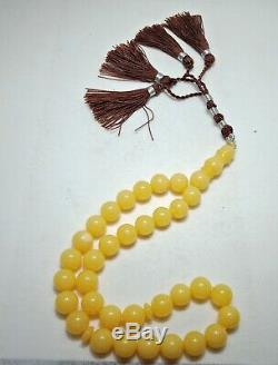 Rare Amber Kahrman Kahrab Islamic Tasbeeh Beads