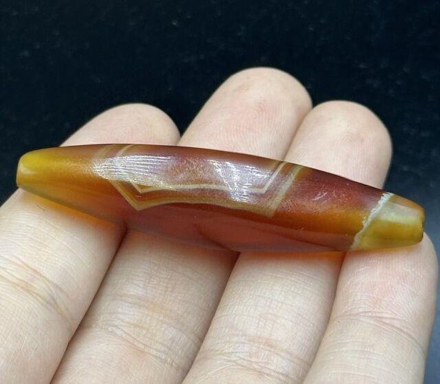 Rare Ancient Banded Agate Stone Bead In Perfect Condition