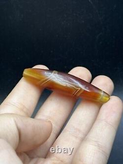 Rare Ancient Banded Agate Stone Bead In Perfect Condition