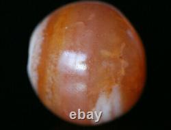 Rare Ancient Carnelian Bead, Indus Valley Culture and Mauryan- Huge 18 mm #B106