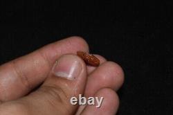 Rare Ancient Etched Carnelian Bead with Cross Decoration in Perfect Condition