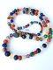 Rare Ancient Multi Color Stone Beads And Mix Glass Bead Long Necklace #f2551