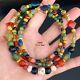 Rare Ancient Multi Color Stone Beads And Mix Glass Beads Necklace 4-12 Mm #f2509