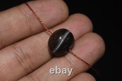 Rare Ancient Old Babagoria Sulaimani Banded Agate Stone Bead Circa 12th Century