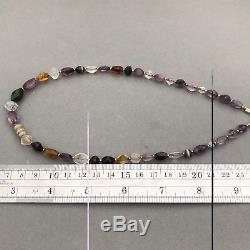 Rare Ancient Pyu Amethyst, Crystal, Agate, Quartz, Citrine, jasper Stone Beads #498