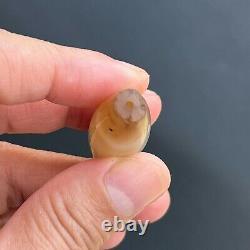 Rare Ancient Southeast Asia Agate Stone Beads 45x15mm #b648