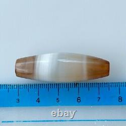 Rare Ancient Southeast Asia Agate Stone Beads 45x15mm #b648