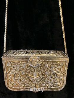 Rare Antique Judith Leiber swarovski crystal bead evening purse bag