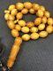 Rare Antique One Stone Natural Baltic Amber Prayer Beads 31gr