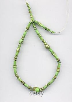 Rare Australian, Natural Apple Green Gaspeite Mixed Beads = 333c