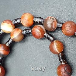 Rare Beautiful Indo Tibetan Himalayan Nepalese For Luck Carnelian Eye Agate Bead