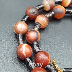 Rare Beautiful Indo Tibetan Himalayan Nepalese For Luck Carnelian Eye Agate Bead