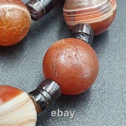 Rare Beautiful Indo Tibetan Himalayan Nepalese For Luck Carnelian Eye Agate Bead