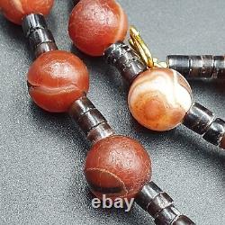 Rare Beautiful Indo Tibetan Himalayan Nepalese For Luck Carnelian Eye Agate Bead