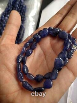 Rare Big Purple Blue Tanzanite Nugget beads Natural Gemstones 16 Strand 10-14mm