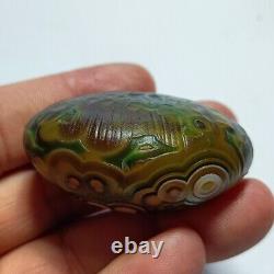 Rare China Inner Mongolia Gobi Eye Agate Stone 100% Natural Designer