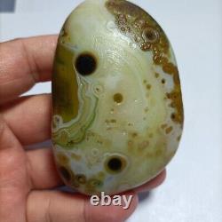 Rare China Inner Mongolia Gobi Eye Agate Stone 100% Natural Designer