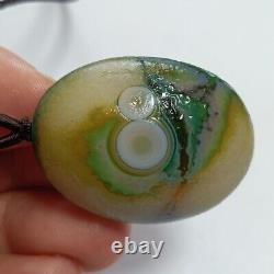 Rare China Inner Mongolia Gobi Eye Agate Stone 100% Natural Designer