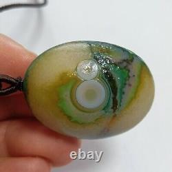 Rare China Inner Mongolia Gobi Eye Agate Stone 100% Natural Designer