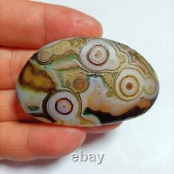 Rare China Inner Mongolia Gobi Eye Agate Stone 100% Natural Designer PFKL