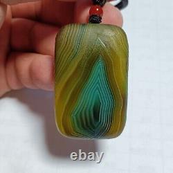 Rare China Inner Mongolia Gobi Eye Agate Stone 100% Natural Designer QMZB