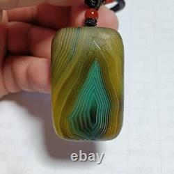 Rare China Inner Mongolia Gobi Eye Agate Stone 100% Natural Designer QMZB