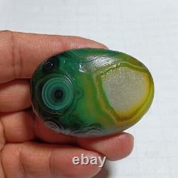 Rare China Inner Mongolia Gobi Eye Agate Stone 100% Natural Designer QMZB