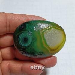 Rare China Inner Mongolia Gobi Eye Agate Stone 100% Natural Designer QMZB