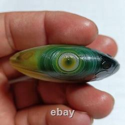 Rare China Inner Mongolia Gobi Eye Agate Stone 100% Natural Designer QMZB