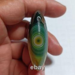 Rare China Inner Mongolia Gobi Eye Agate Stone 100% Natural Designer QMZB