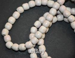 Rare Chinese Liang Zhu Culture Old Jade Stone Carved 108 Bead Figure L 0.8 CM