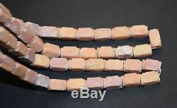 Rare Chinese Liang Zhu Culture Old Jade Stone Carved 50 Cong Bead L 6.0 cm