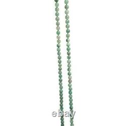 Rare DUSHAN Jade Endless String of Round Gemstones Beaded Necklace China 70g 30