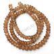 Rare Find Aaa+ Natural Champagne Zircon Carved Melon Rondelle Gemstone Beads 16