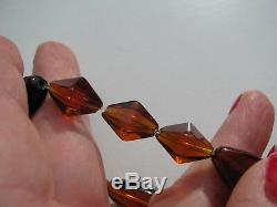 Rare Florescent Sherry Red Burmite Burmese Organic Amber Gemstone Beads Bracelet