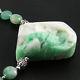 Rare! Genuine 100% Natural Emerald Druzy Pendant Round Coin Beads Necklace