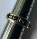 Rare Lagos 925 Sterling Silver 18k Gold Black Onyx Beaded Ring 7.54g Sz 6.75