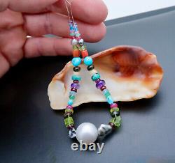 Rare MIX Gemstone Beads & Australian Cultured Pearl Emerald, Spinel, Tanzanite+