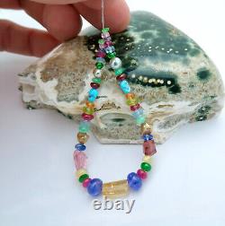 Rare MIX High Grade Gemstone Beads Emerald, Spinel, Tanzanite, Opal, Topaz+