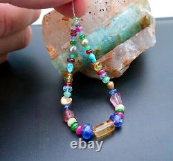 Rare MIX High Grade Gemstone Beads Emerald, Spinel, Tanzanite, Opal, Topaz+