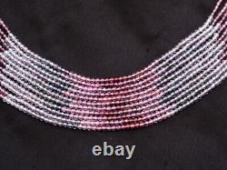 Rare Multi Pink Spinel 2.5mm Precious Gemstone Round Faceted Beads 13Strand