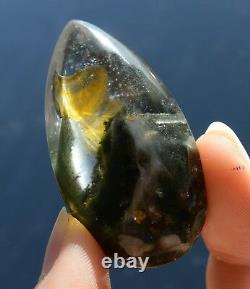 Rare Natural Clear Mica Quartz Stone In Stone Men And Women Crystal Pendant