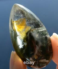 Rare Natural Clear Mica Quartz Stone In Stone Men And Women Crystal Pendant