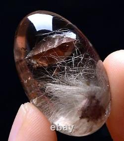 Rare Natural Gold Rutilated Stone Inside StoneQuartz Crystal Pendant 65.00ct