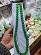 Rare Natural Grade Aaa Icy Green Jade Jadeite 12mm Beads Necklace Certificate