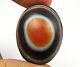 Rare Natural Layer Brown White, Agate Stone Bead, Eye Cabochon Bead Be575