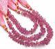 Rare Natural Pink Sapphire Gem Faceted Teardrop Shape Briolettes Beads 55ct. 6