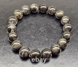 Rare Natural Volcano Auralite 23 Crystal Beads Bracelet 11.25mm